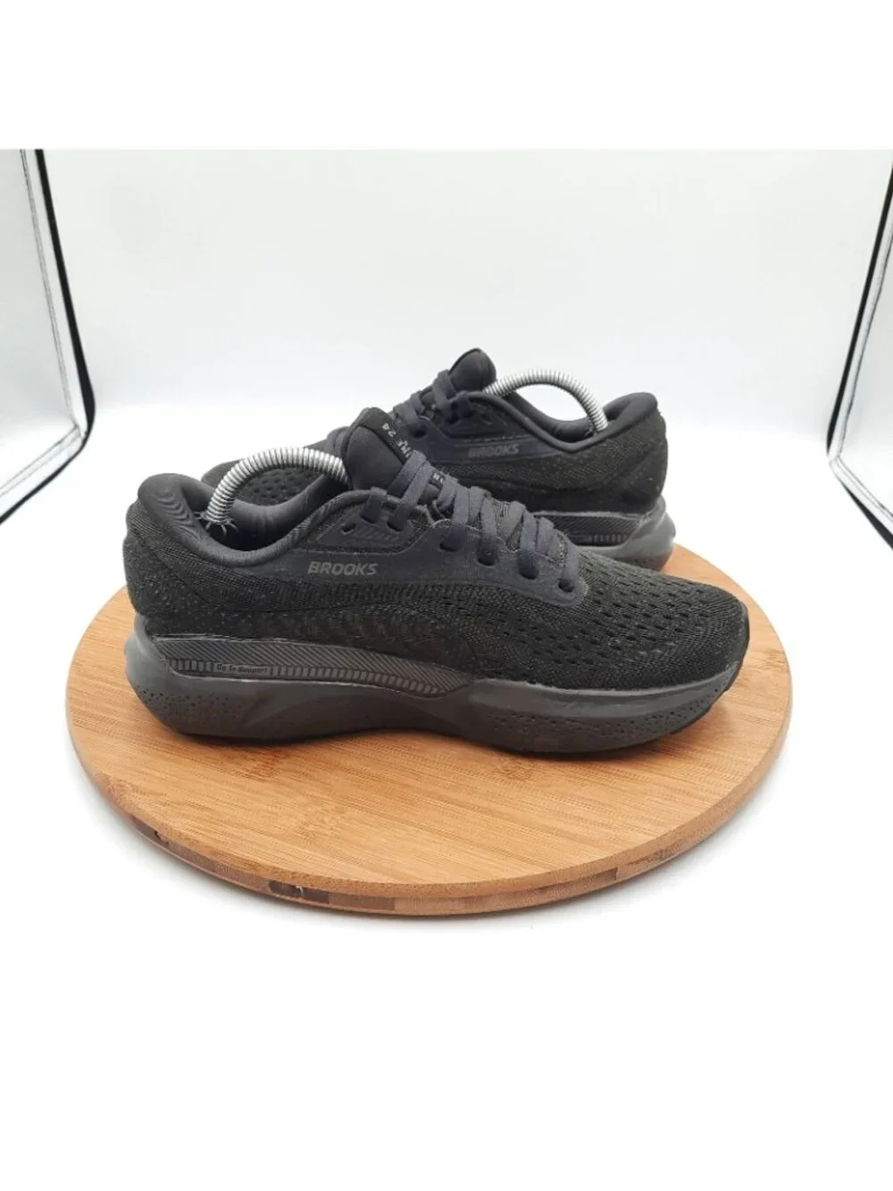 Brooks Adrenaline GTS 24 Womens Size 6.5 Shoes Triple Black Running Sneakers